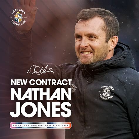 Nathan Jones Signs New Luton Town Contract Until 2027 News Luton