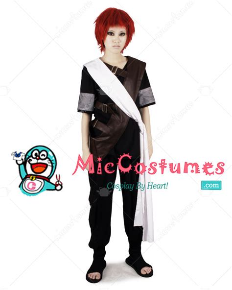 Naruto Shippuuden Black Gaara Cosplay Costume Cosplay Shop