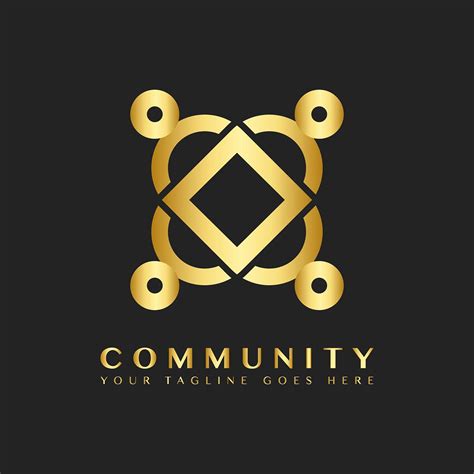 Community Branding Logo Design Sample Free Stock Vector 503748