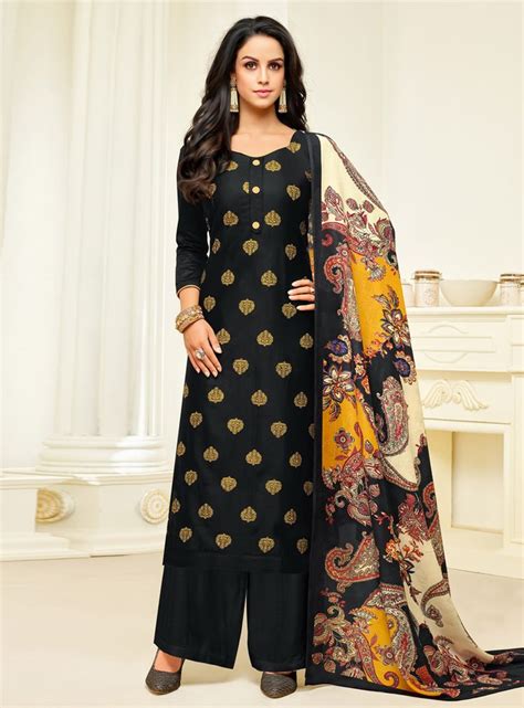Black Silk Pakistani Style Suit 150969 Pakistani Dresses Dress