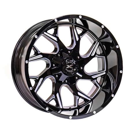 Xtreme Force Raptor 22x12 51 6x1397 6x556x135 Black And Milled