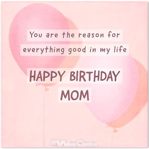 Heartfelt Birthday Wishes For Mom