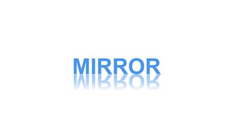 Css Mirror Text Effect Reflection