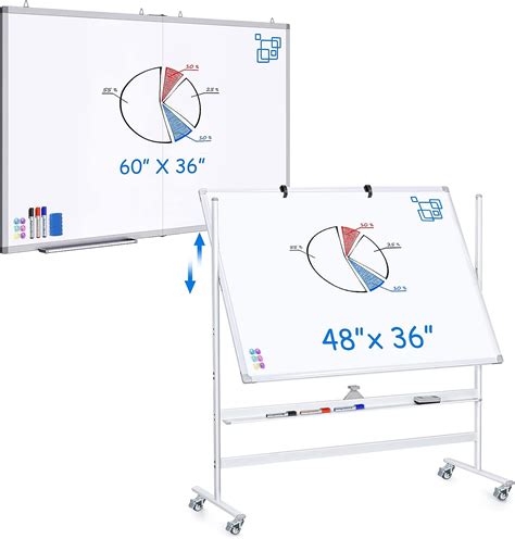 Large Magnetic Whiteboard 60 X 36 Magnetic Dry Erase Board