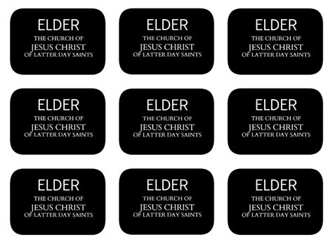 Printable Lds Missionary Name Tag Template Templates Printable Download