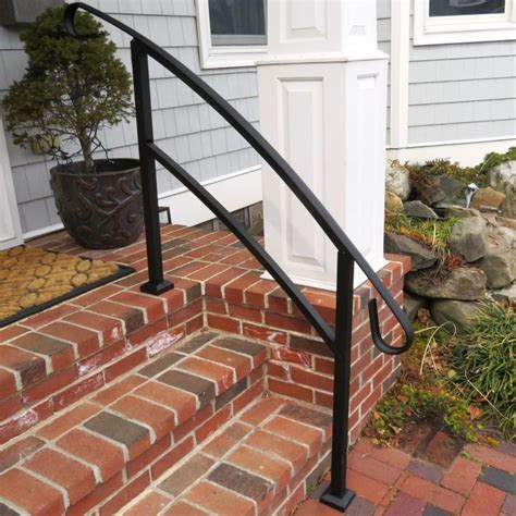 Midway Transitional Handrail Black Outdoor Stair Railing Railings