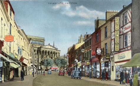 Friargate Preston Tinted Postcard Preston Digital Archive Flickr