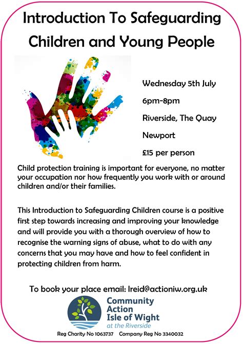 Community Action Isle Of Wight Safeguarding Training Poster Page 0