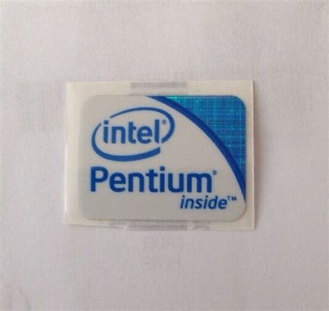 3 X New Intel Pentium Inside Logo Stickerlabel Ebay