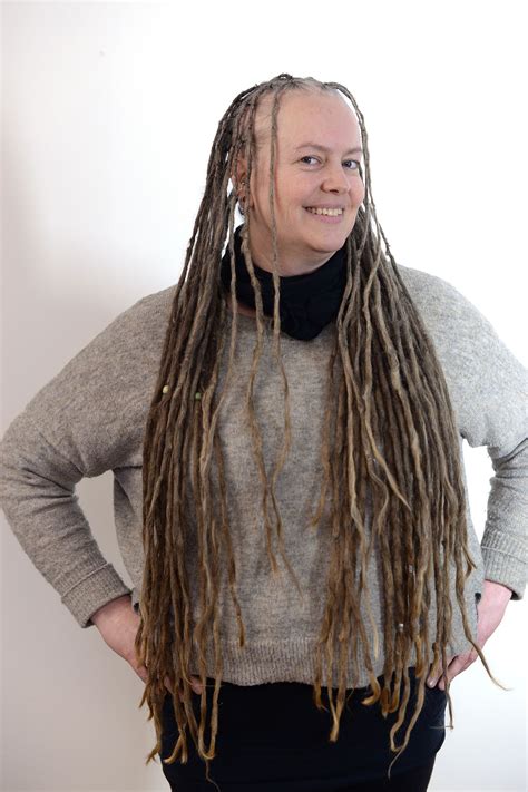 this is cajsa she has had her dreadlocks for years and they are getting longer and longer she