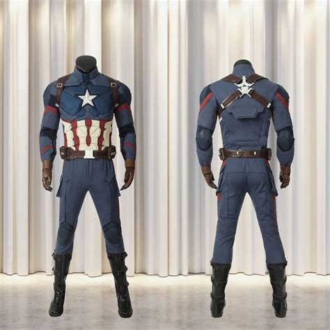 Avengers 4 Endgame Captain America Cosplay Costume Steven Rogers