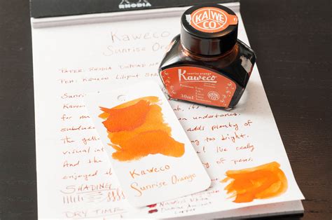 Kaweco Sunrise Orange Ink Review — The Pen Addict