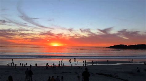 Carmel By The Sea California Sunset In Carmel Beach Hd