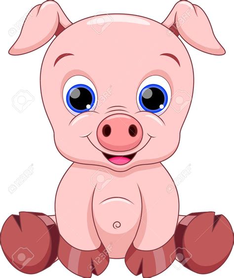 Stock Vector Fazendinha Png Porcos Fofos Porcos Bebê