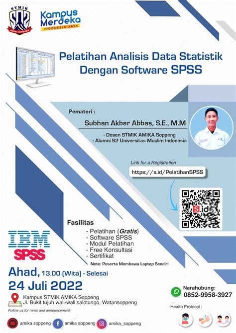 STMIK Amika Soppeng Pelatihan Analisis Data Statistik Dengan Software