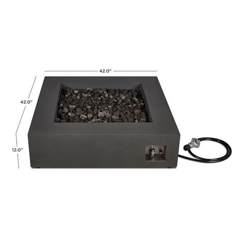 Check out our square fire pit selection for the very best in unique or custom, handmade pieces from our fire pits & wood shops. Concrete Low Square Fire Pit Table | West Elm