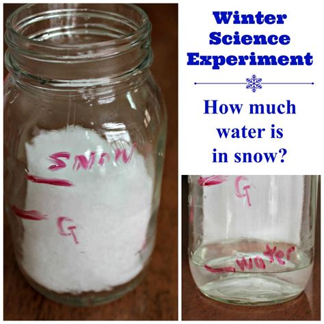 How Much Water Is In Snow Science Experiments For Kids Edventures