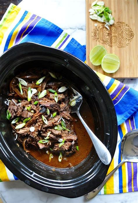 how to make mexican carne adobada in a slow cooker recipe beef recipes slow cooker mexican