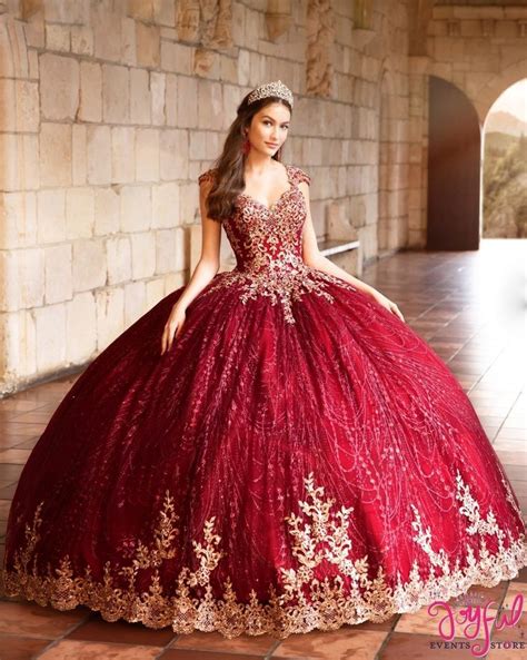 Winegold Quinceanera Dress Pr21964wgd In 2020 Red Quinceanera