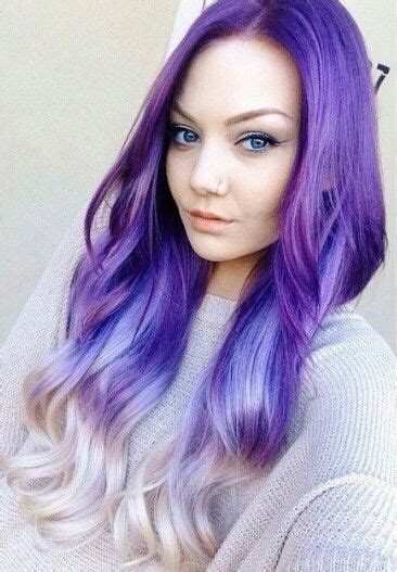 Purple Dip Dyed Hair Color Inspiration Zalahairextentions Dyed