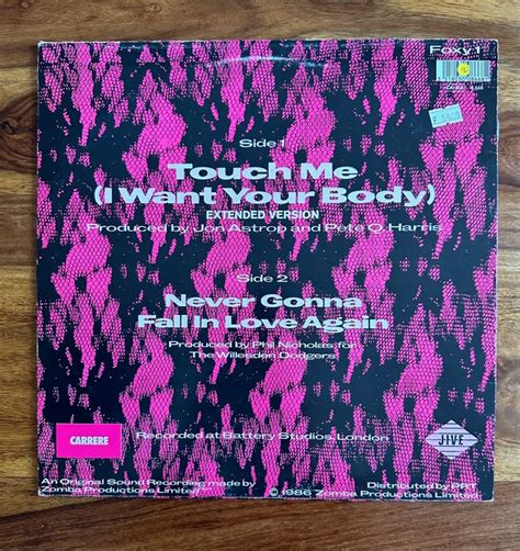 Samantha Fox Touch Me I Want Your Body Vinyl Maxi 45t Melodisque