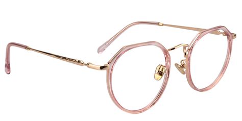 Geometric Pink Eyeglasses