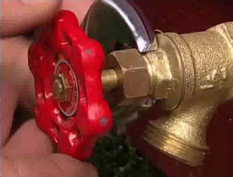 Replaced entire water control system. Tighten Packing Nut On Outdoor Faucet
