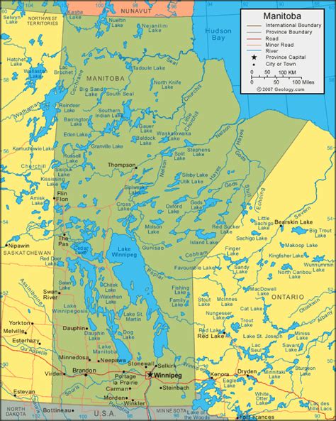 Map Of Lake Manitoba Tour Map