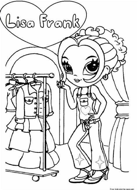 Lisa Frank Coloring Pages Girls Clip Art Library