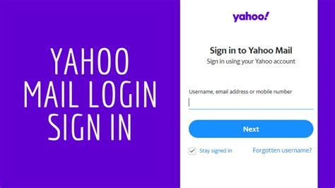 Yahoo Mail Sign In Homepage