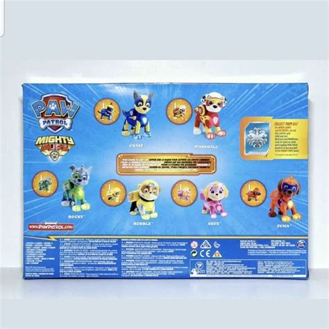 Paw Patrol Toys Paw Patrol Mighty Pups 6 Pack T Set Figure
