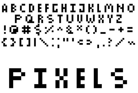 Pixels Font