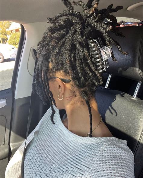 pin by donzzz on locs hairstyles hair styles short locs hairstyles locs hairstyles