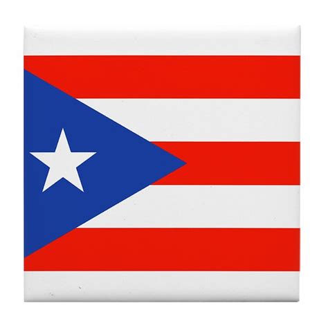 Puerto Rican Boricua Flag Bandera Orgullo Tile Coa By Floger
