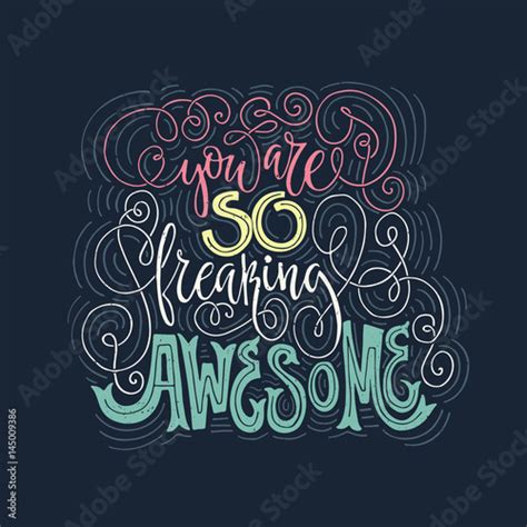 You Are So Awesome Stock Vector Adobe Stock