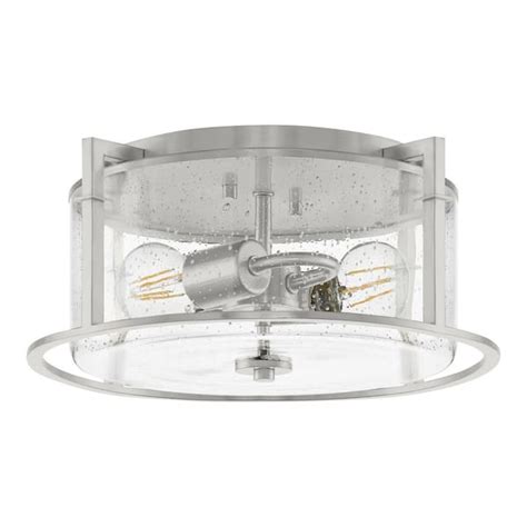 Home Decorators Collection Helenwood 2 Light Brushed Nickel Ceiling