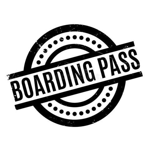 Boarding Pass Rubber Stamp Stock Illustration Illustration Of Template 85852807