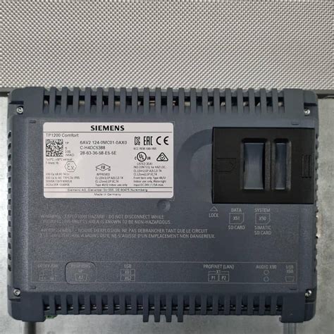 Simatic Hmi Tp1200 Comfort Panel 6av2124 0mc01 0xa0 Hane Automation