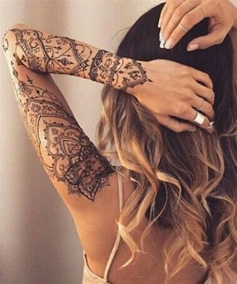 15 simple and cool henna ideas for summer. Fabulous Unique Arm Tattoos for Girls | Tatuajes de henna ...