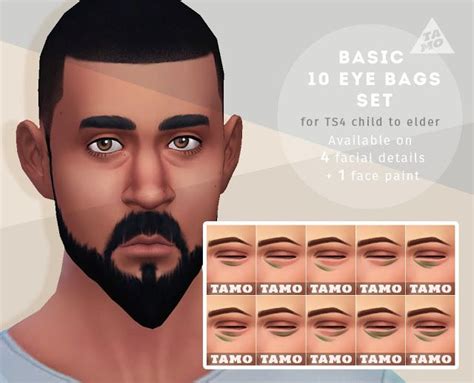 The Best 10 Eye Bags For Males And Females By Tamo Sims 4 Cc Skin
