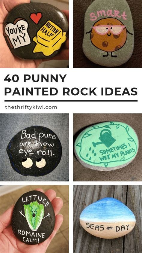40 Punny Painted Rocks Just For Pun Funny Ideas To Try Painted Rock