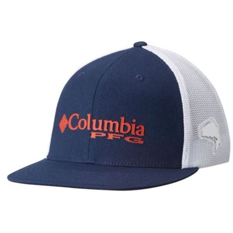 Columbia Pfg Bass Mesh Flat Brim Ball Cap