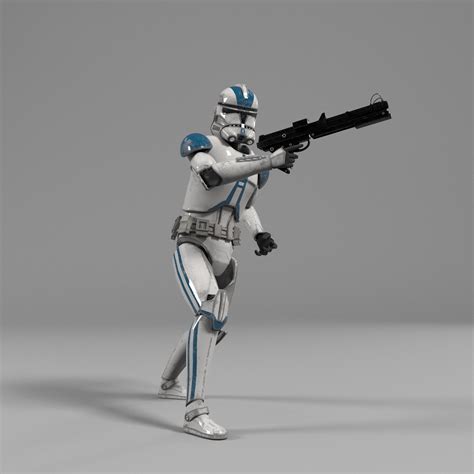 Clone Trooper Star Wars Rigged 3d Model Cgtrader