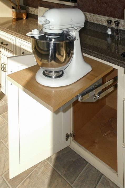 Canopy green, cranberry, & watermelon. Mixer lift - Kahle's custom made cabinets | Custom ...