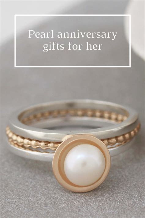 Shop sapphires and gemstones for something blue, as well as classic pearl styles for the big day. Pearl 30th Wedding Anniversary Gifts For Her | Unique ...