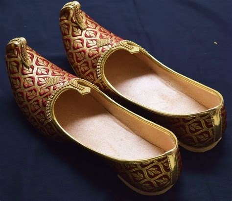Achkan Sherwani Jutti Hand Made Desi Embroidered Wedding Groom Shoes
