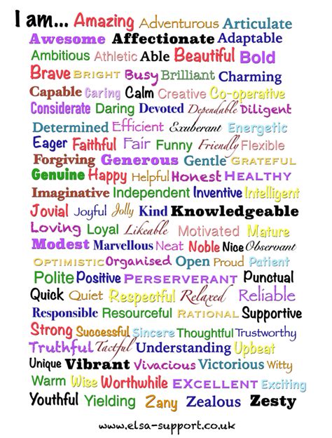 a to z list of good personality traits ptmt