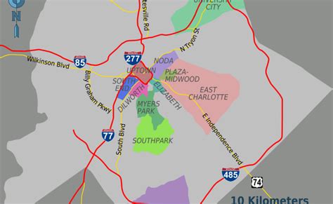 Large Detailed Map Of Charlotte Otosection