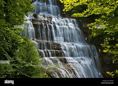 LÉventail Waterfall Waterfalls Of Herisson Cascades Du Hérisson