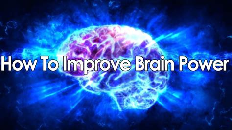 How To Boost Brain Power I How To Improve Brain Power I Boost Brain By